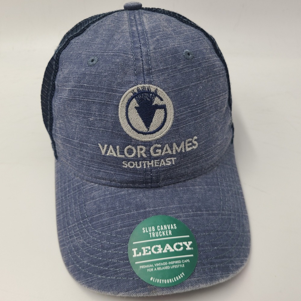 Valor Games Southeast Hat Snapback Legacy Trucker Mesh Blue Disabled Veterans